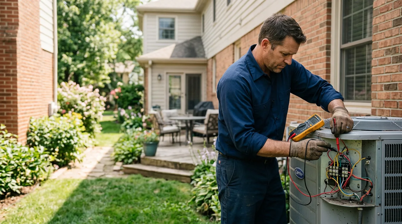 HVAC technician working near Wendell, ID